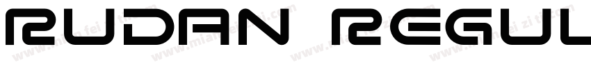 Rudan Regular字体转换